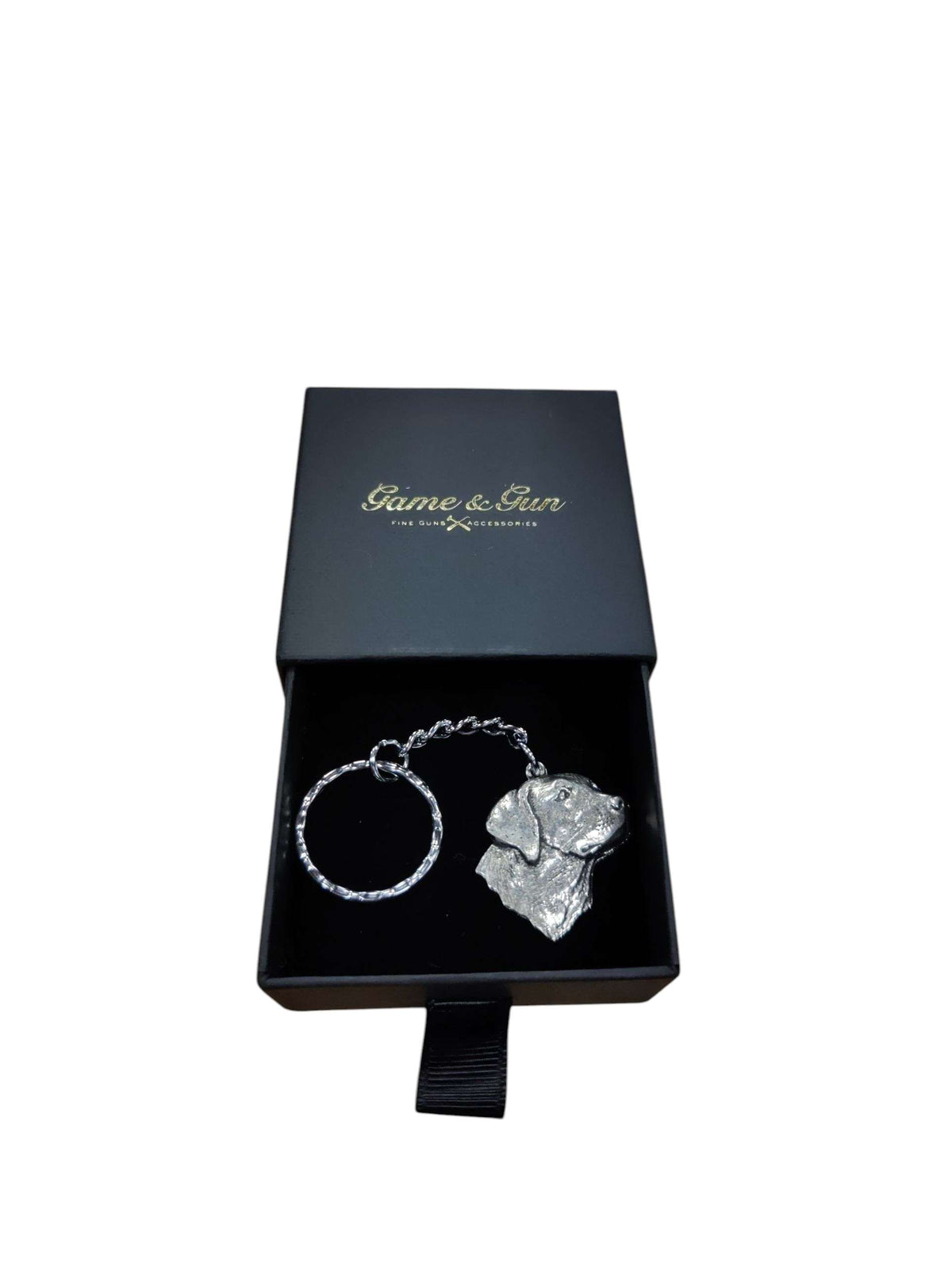 Game & Gun <br> Pewter Keyring Labrador Head