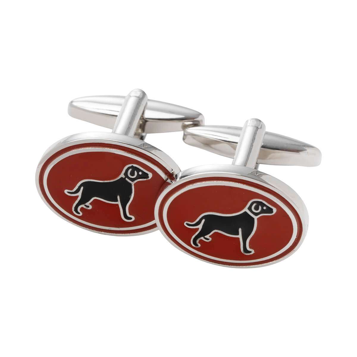 Laksen Sporting <br> Dog Cufflinks Blood Orange