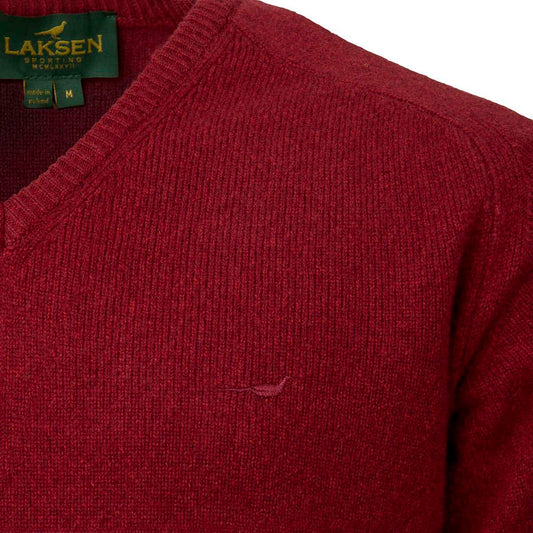 Laksen Sporting <br> Trent V-neck Wine