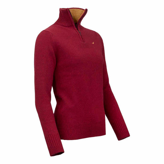 Laksen Sporting <br> Tyne Zip Neck Wine