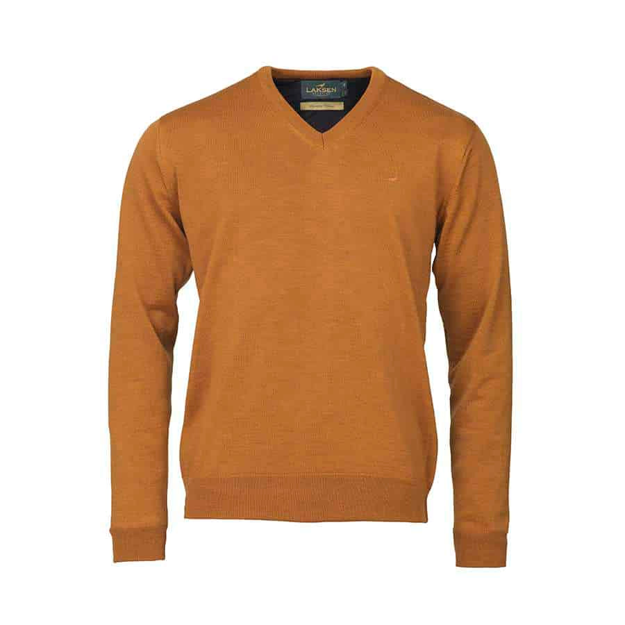 Laksen Sporting <br> Grantham Windstopper V Neck Reddish