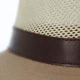 Fiebig <br> Cloth Traveller Hat Leather Band - Beige