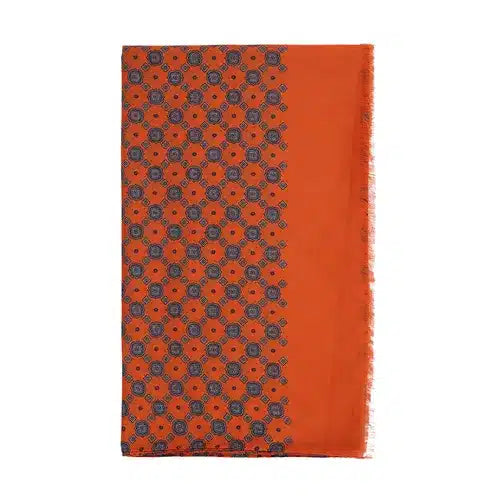House Of Amanda Christensen <br> Cotton Scarf Emblem Orange