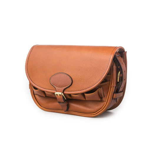 Westley Richards <br> Anson Express Front Loaders Bag - Mid Tan Patterned Leather