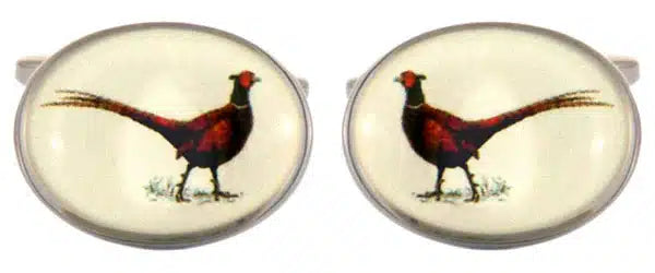 G&G Pheasant Oval Cufflinks