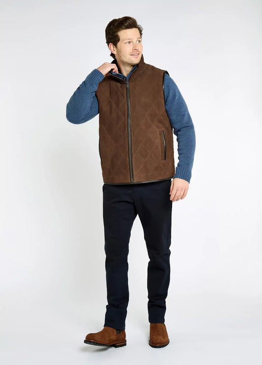 Dubarry <br> Bellamont Suede Gilet Walnut