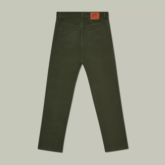 H&H - Harrow Brushed Cotton Jeans - Fern Green
