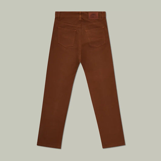 H&H - Harrow Brushed Cotton Jeans - Tobacco