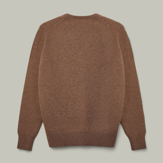 H&H - Harrow Cashmere V-Neck Sweater - Mocha