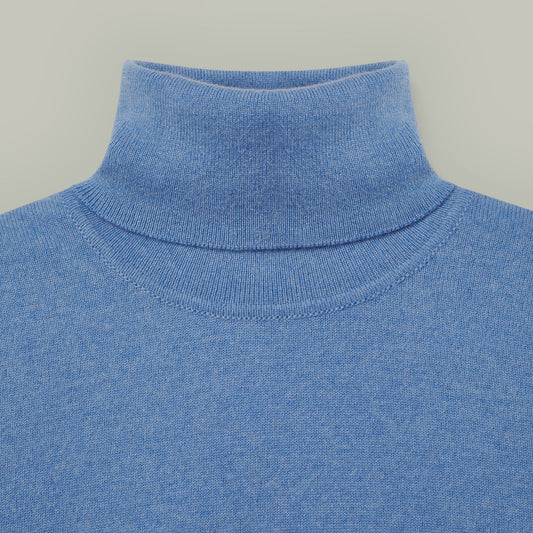 H&H - Harrow Ladies Cashmere Roll Neck - Suez