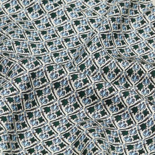 H&H - Harrow Silk Pocket Square Heritage Bird Monogam - H&H Green