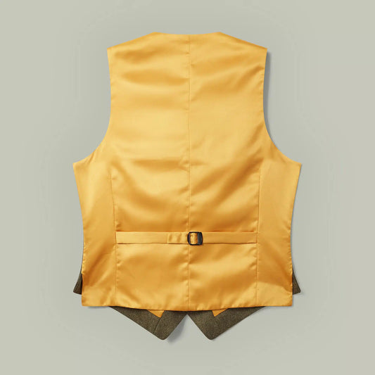 H&H - Harrow Tweed Lapel Vest - Holly