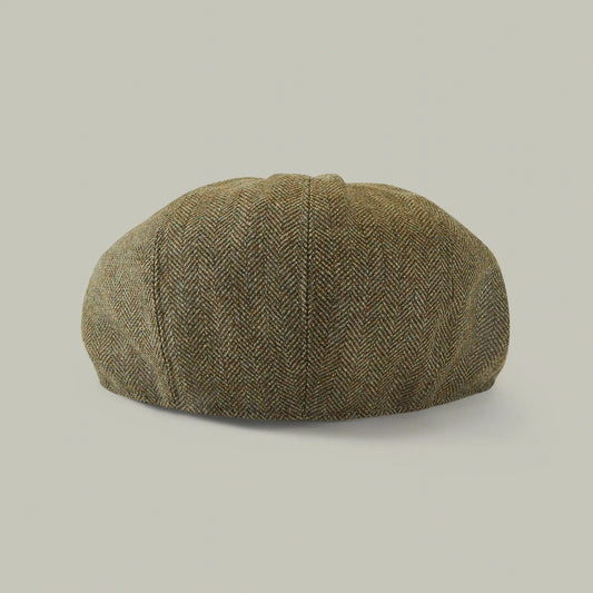 H&H - Harrow Tweed Panel Cap - Holly
