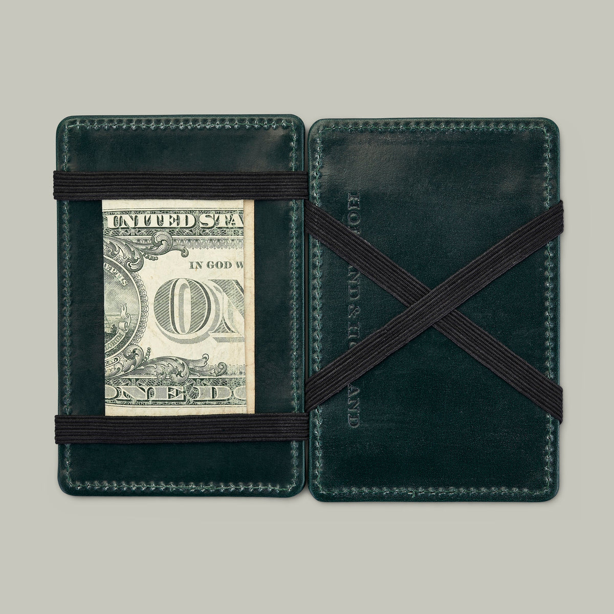 H&H - Noble Leather Magic Wallet - H&H Green