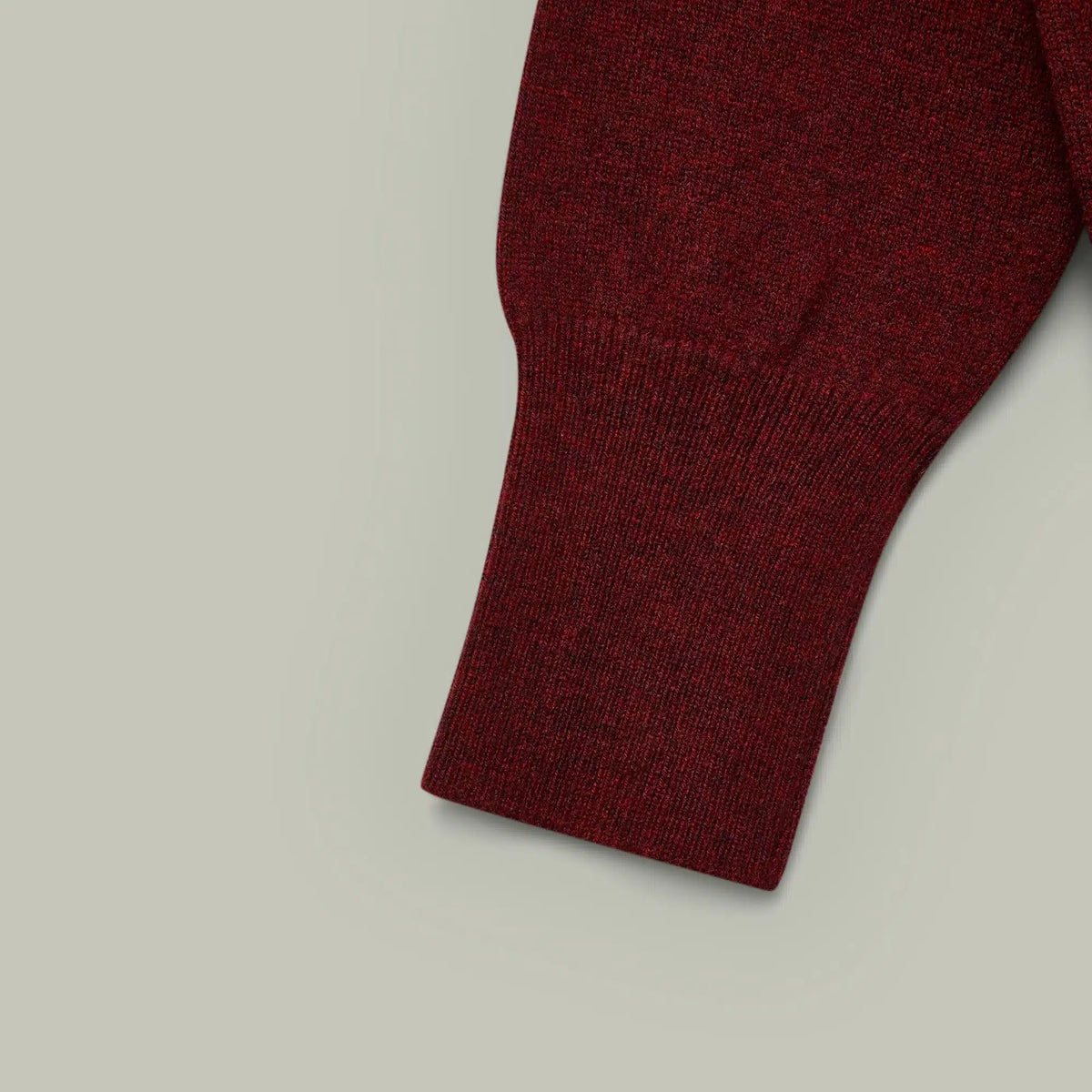 H&H - Northwood Wool V-Neck Sweater - Red Velvet