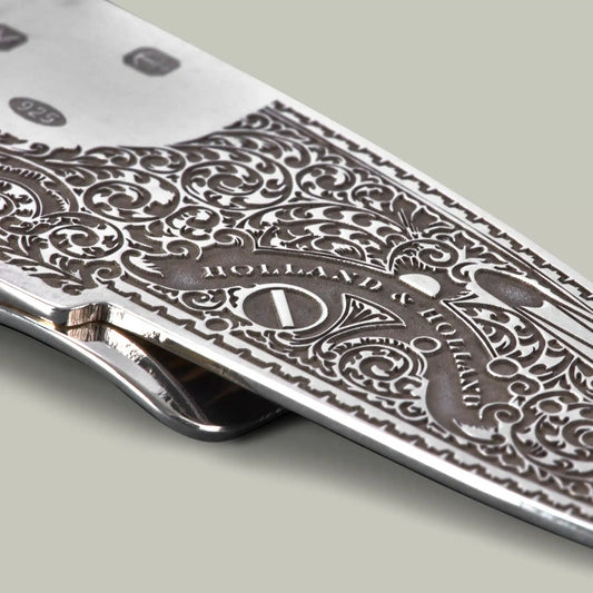 H&H <br> Silver Royal Sidelock Moneyclip