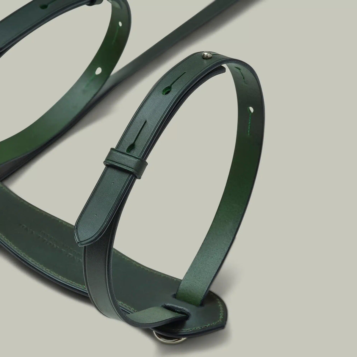 H&H Leather Blanket Carrier - H&H Green