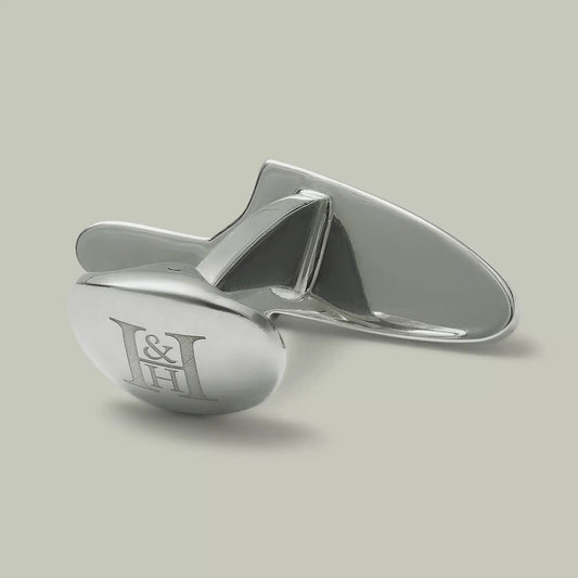 H&H <br> Silver Engraved Sidelock Cufflinks