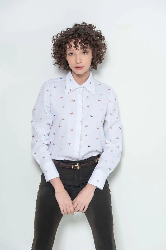 Hartwell <br> Gigi Small Birds Shirt