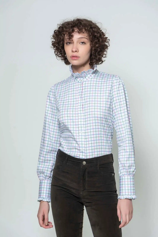Hartwell <br> Hazel Pink Check Shirt