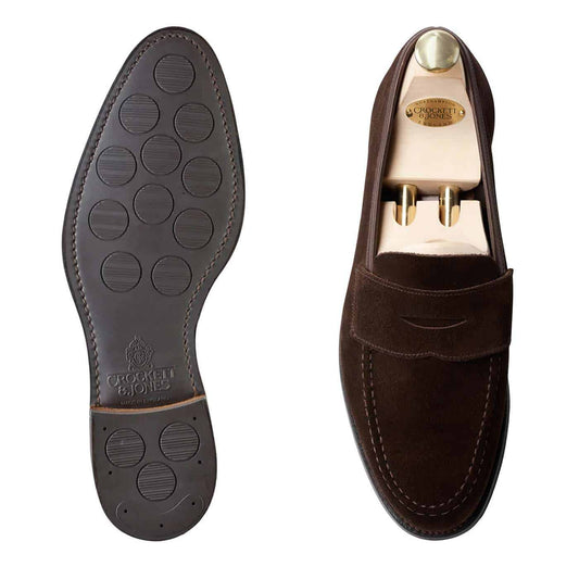 Crockett & Jones <br> Harvard 2 Dark Brown Suede