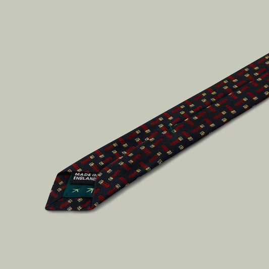 H&H - Harrow random cartridge woven silk tie - Indigo