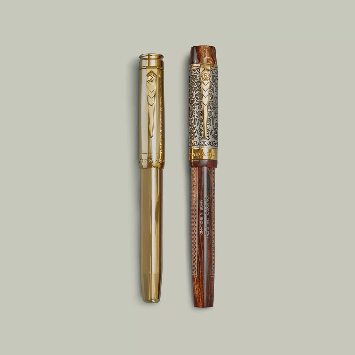 H&H <br> Pair Of Pens In Lacquered Presentation Box