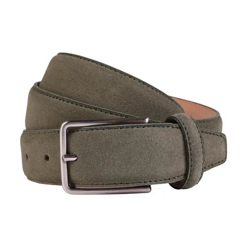 House of Amanda Cristensen Suede Belt - Olive