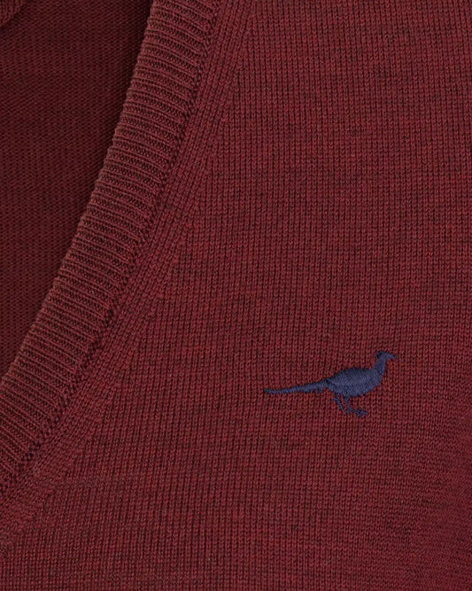 Laksen Sporting <br> Camilla V-Neck Vintage Port