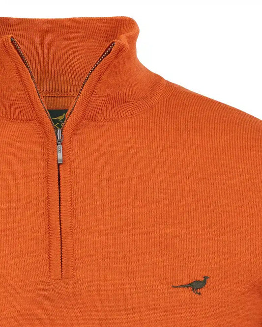 Laksen Sporting <br> Norfolk Zip-Neck Orange