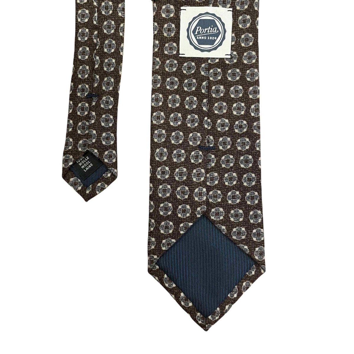Portia <br> Wool Tie Matera Brown