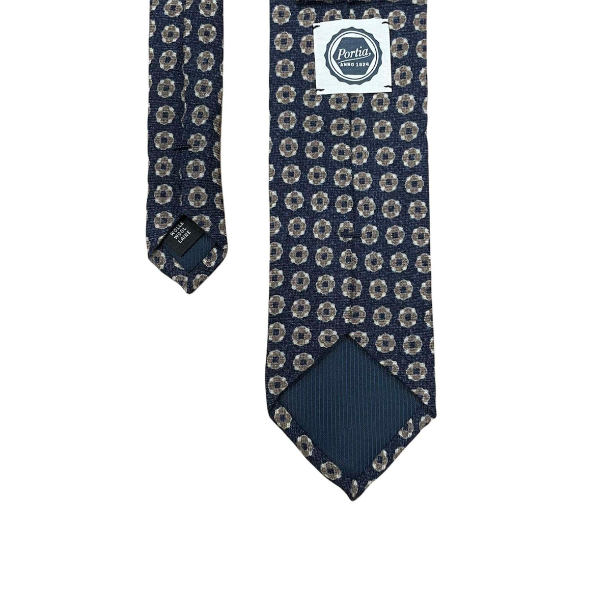 Portia <br> Wool Tie Matera Blue