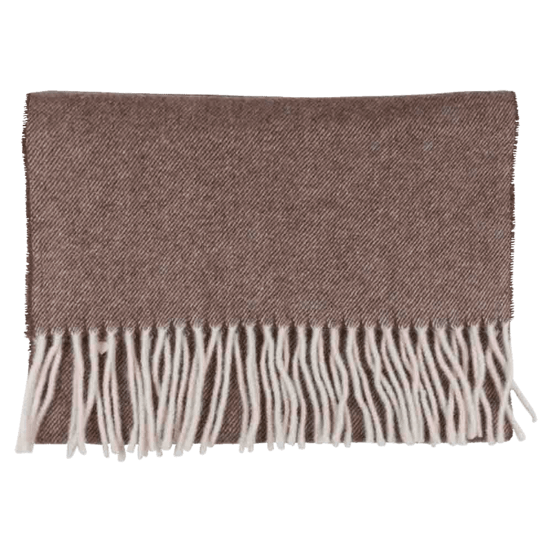 Portia <br> Wool Scarf Brown