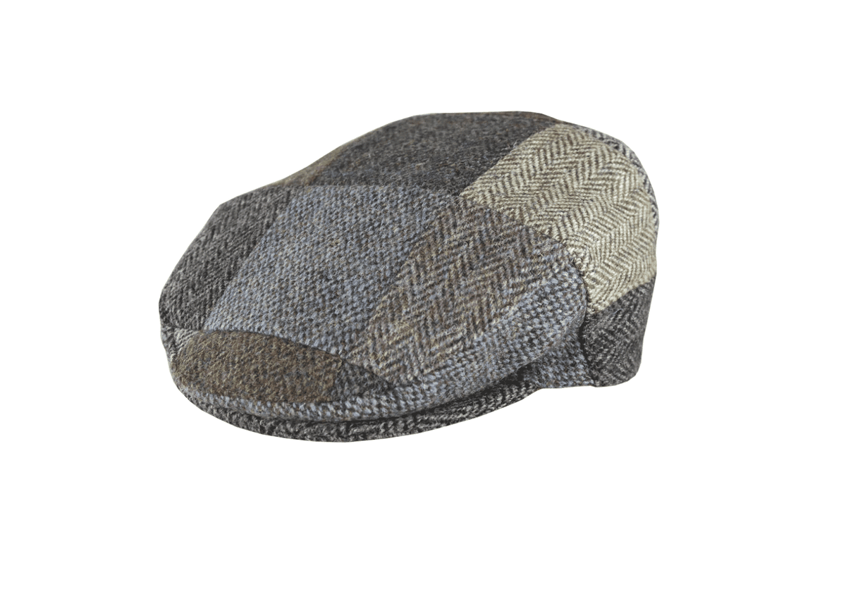 Oxford Blue <br> Patchwork Flat Cap