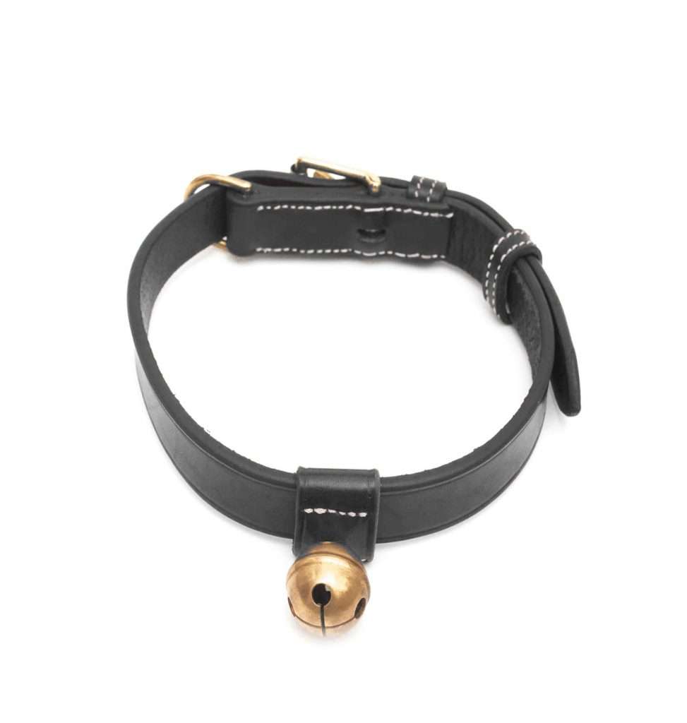 Bromfield <br> Dog Collar Bell Black