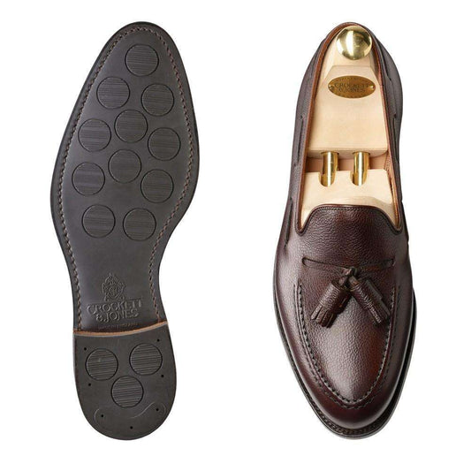 Crockett & Jones <br> Cavendish Dark Brown Pebble Grain City Sole