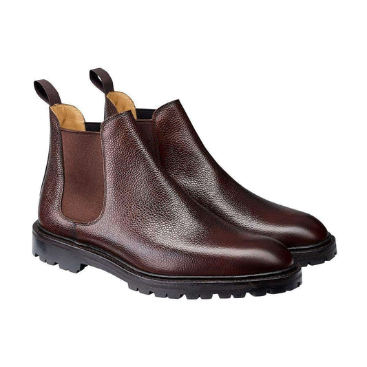 Crockett & Jones <br> Chelsea 11 Dark Brown Scotch Grain