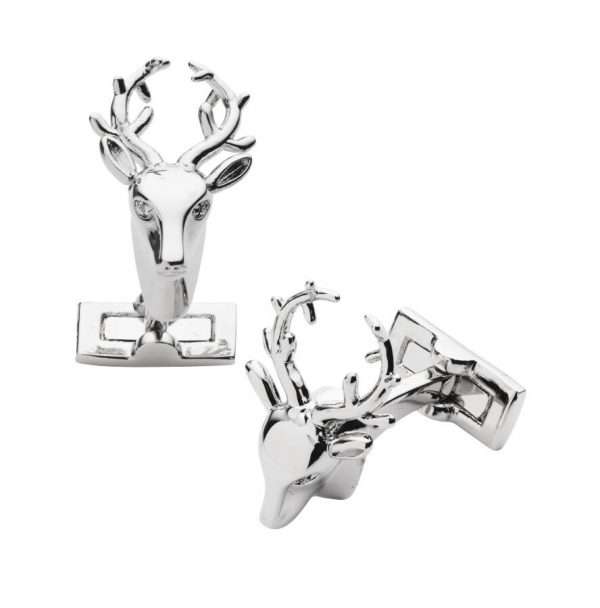 Laksen Sporting <br> Trophy Deer Cufflinks Silver