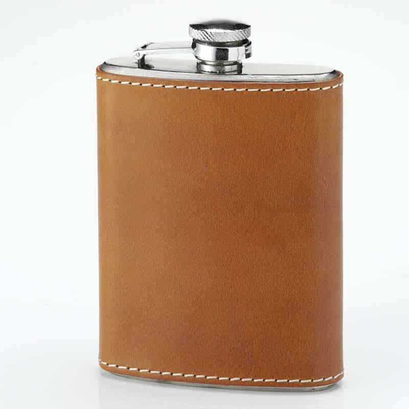 Laksen Sporting <br> Pocket Flask Natural Oak