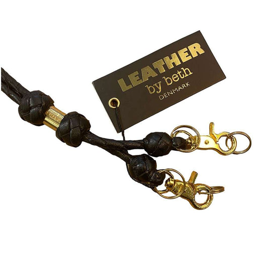 Leather by Beth <br> Whistle Line Double Black
