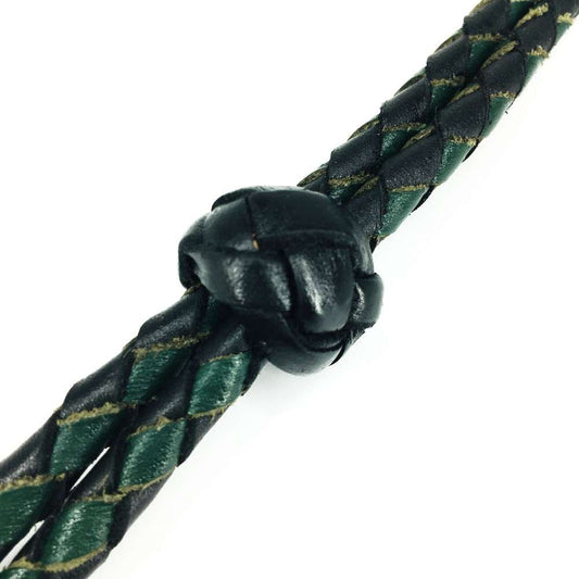 Leather by Beth <br> Whistle Line Black/Green