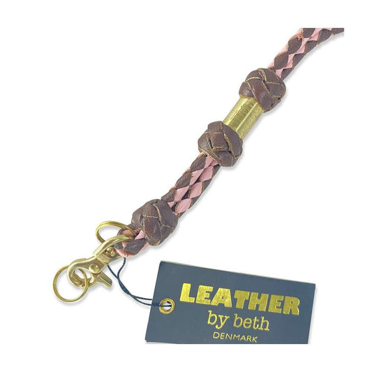 Leather by Beth <br> Whistle Line Cognac/Pink