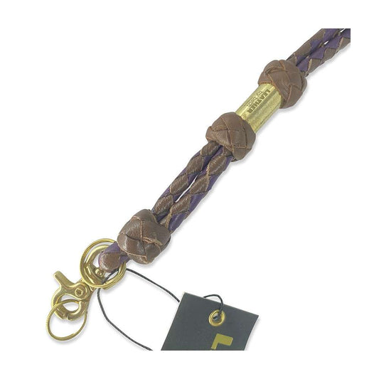 Leather by Beth <br> Whistle Line Cognac/Purple
