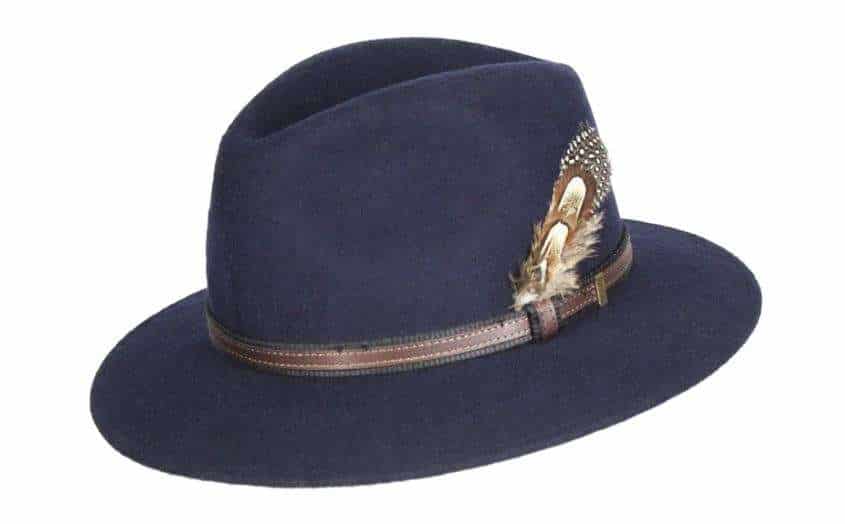 Oxford Blue <br> Wool Felt Hat Navy