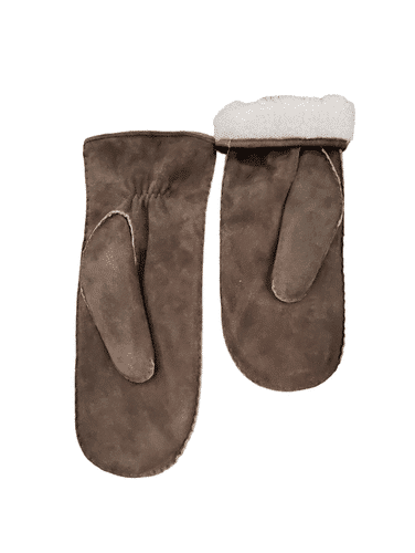 Goat Skin Mittens Walnut