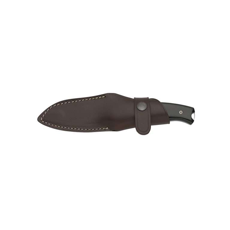 Saladini <br> Hunting knife in Buffalo horn with bow opener