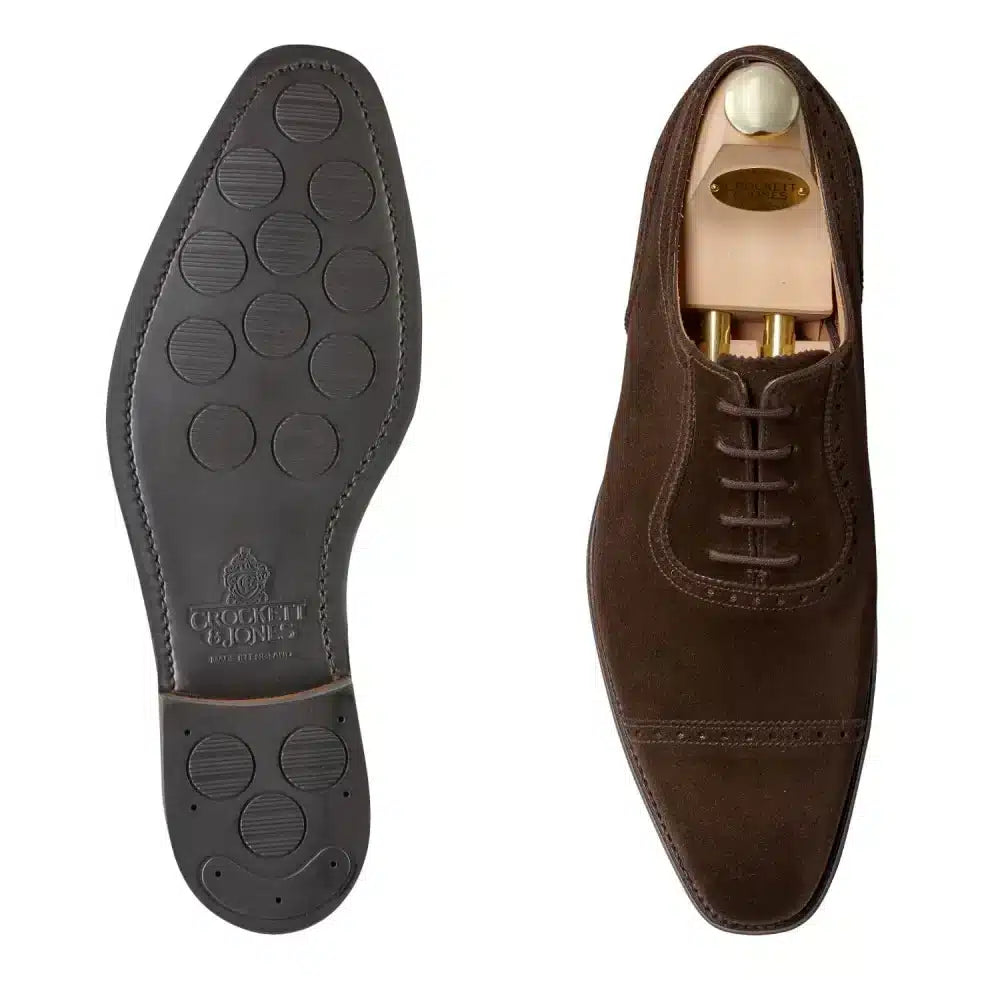 Crockett & Jones <br> Westbourne Dark Brown Suede