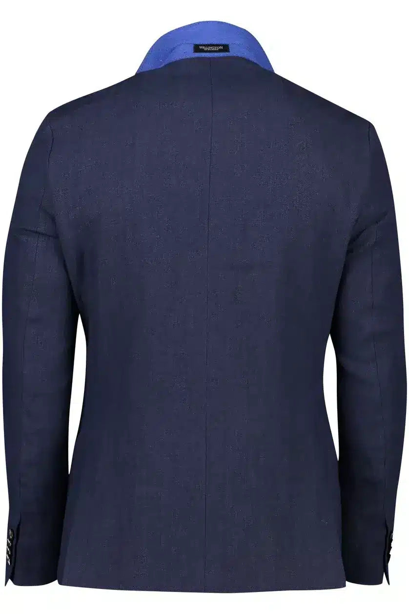 Wellington of Bilmore <br> London Linen Jacket Navy