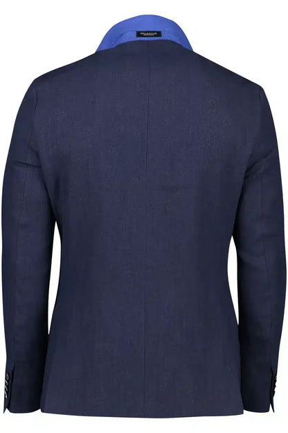 Wellington of Bilmore <br> London Linen Jacket Navy