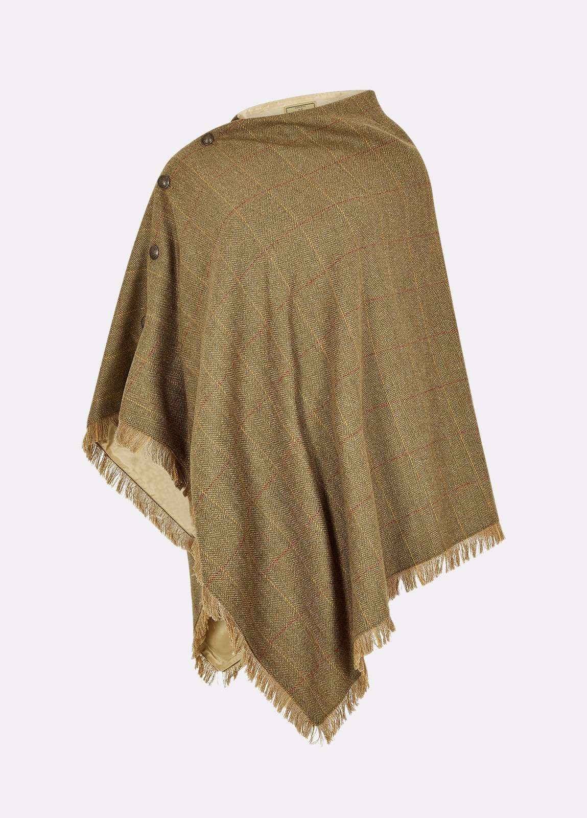 Dubarry <br> Hazelwood Tweed Poncho Elm